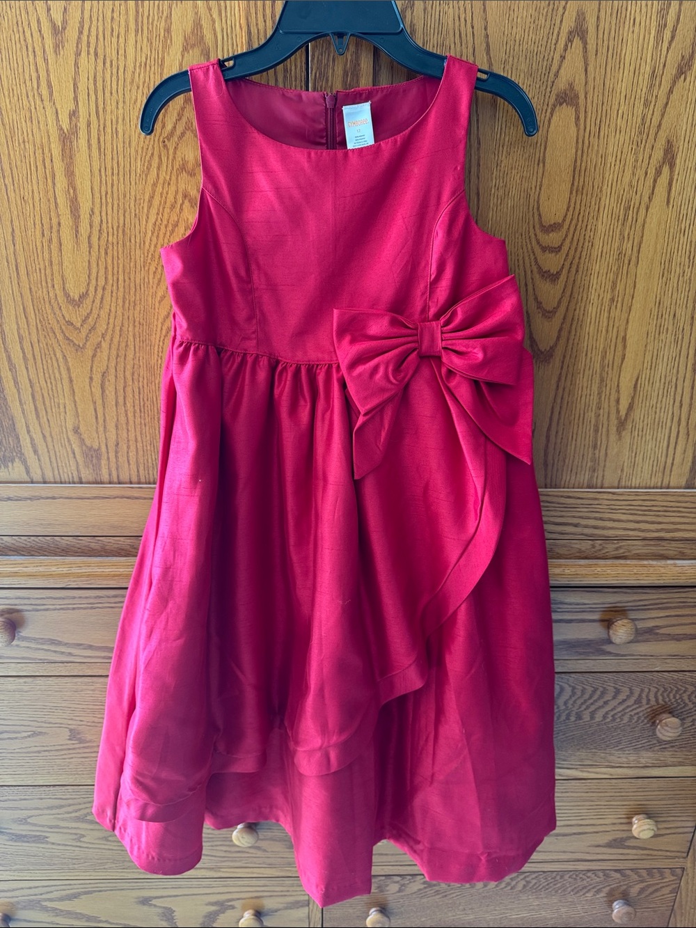 GYMBOREE HOLIDAY RED DRESS, BIG BOW, GO! GIRLS SZ 12, BRAND NEW!
